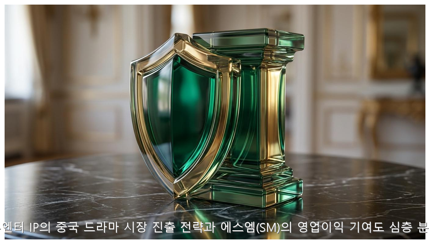 K-엔터 IP의 중국 드라마 시장 진출 전략과 에스엠(SM)의 영업이익 기여도 심층 분석 핵심 안내 및 분석 인포그래픽 (6)