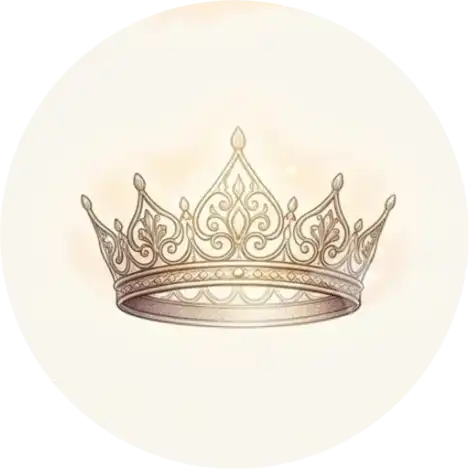 Intricate golden crown