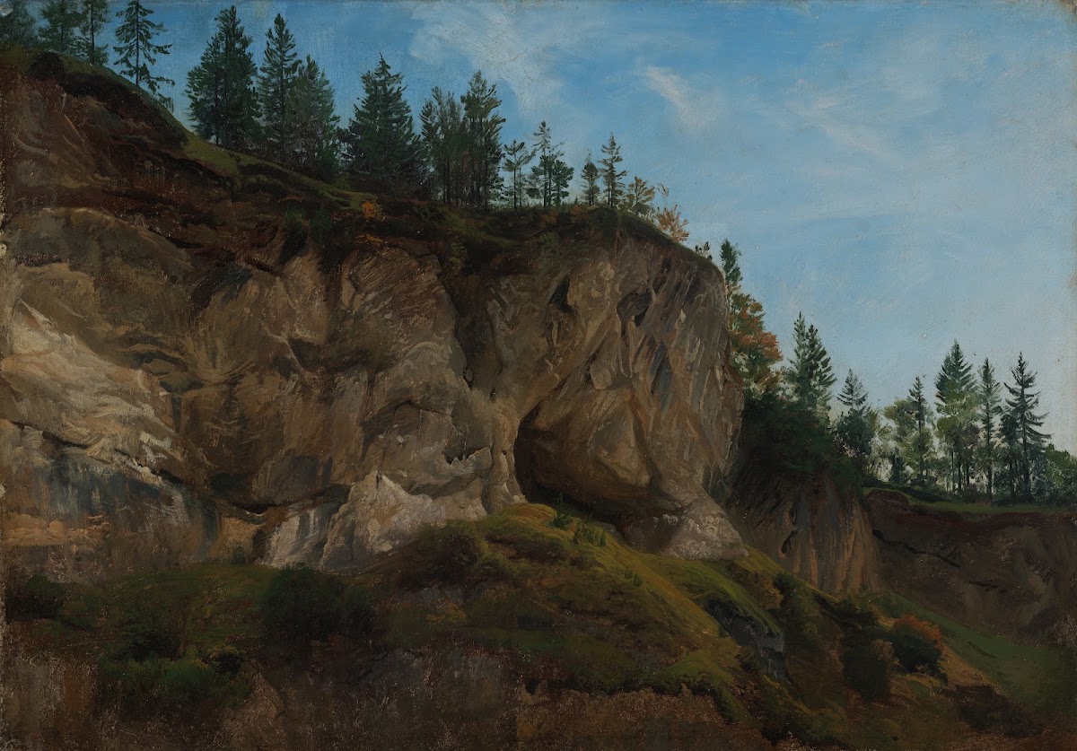 Felsabhang in der Schweiz before 1837