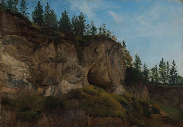 Felsabhang in der Schweiz before 1837