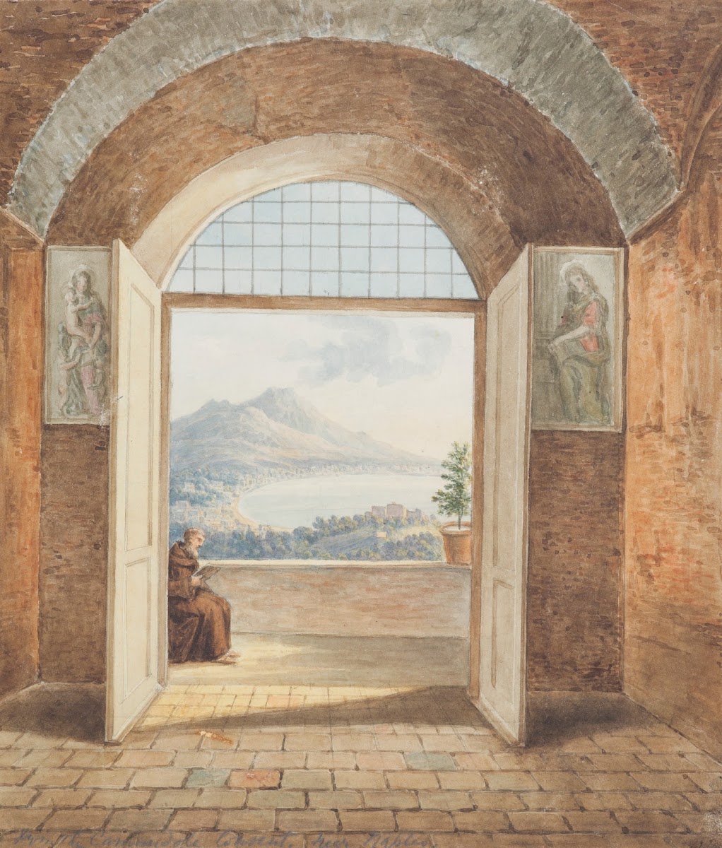 From the Caminidole Convent near Naples 1820s