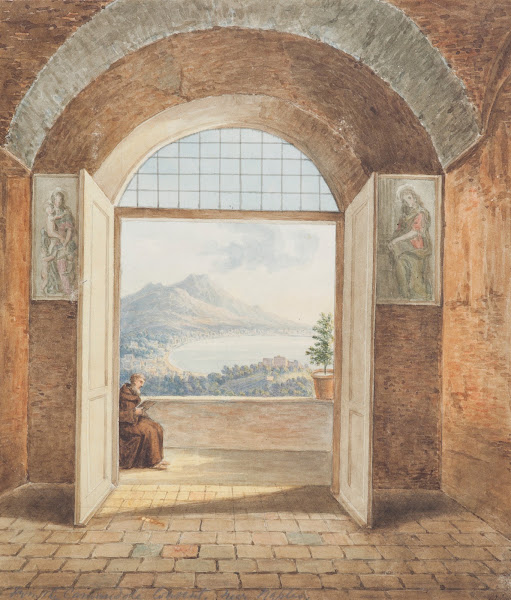 From the Caminidole Convent near Naples 1820s