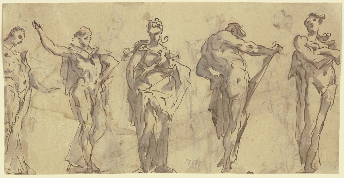 Five statues