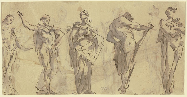 Five statues