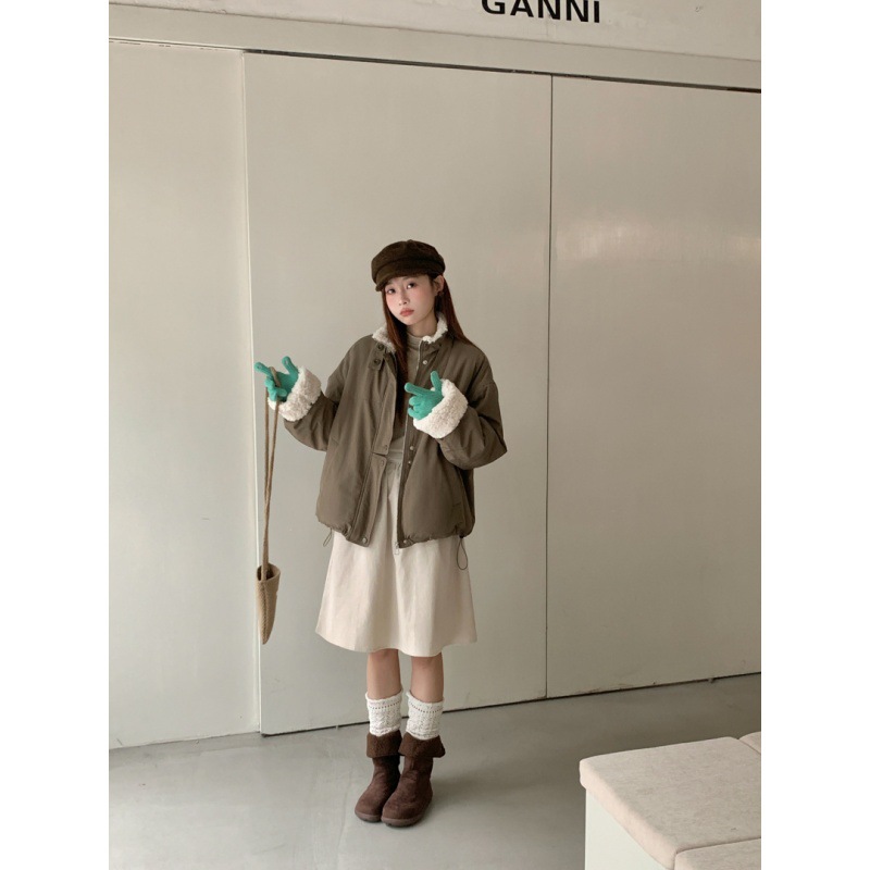 Damen-Parka mit Lammfleece-Futter