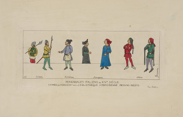 Personnages Italiens du XIVe siècle 1869