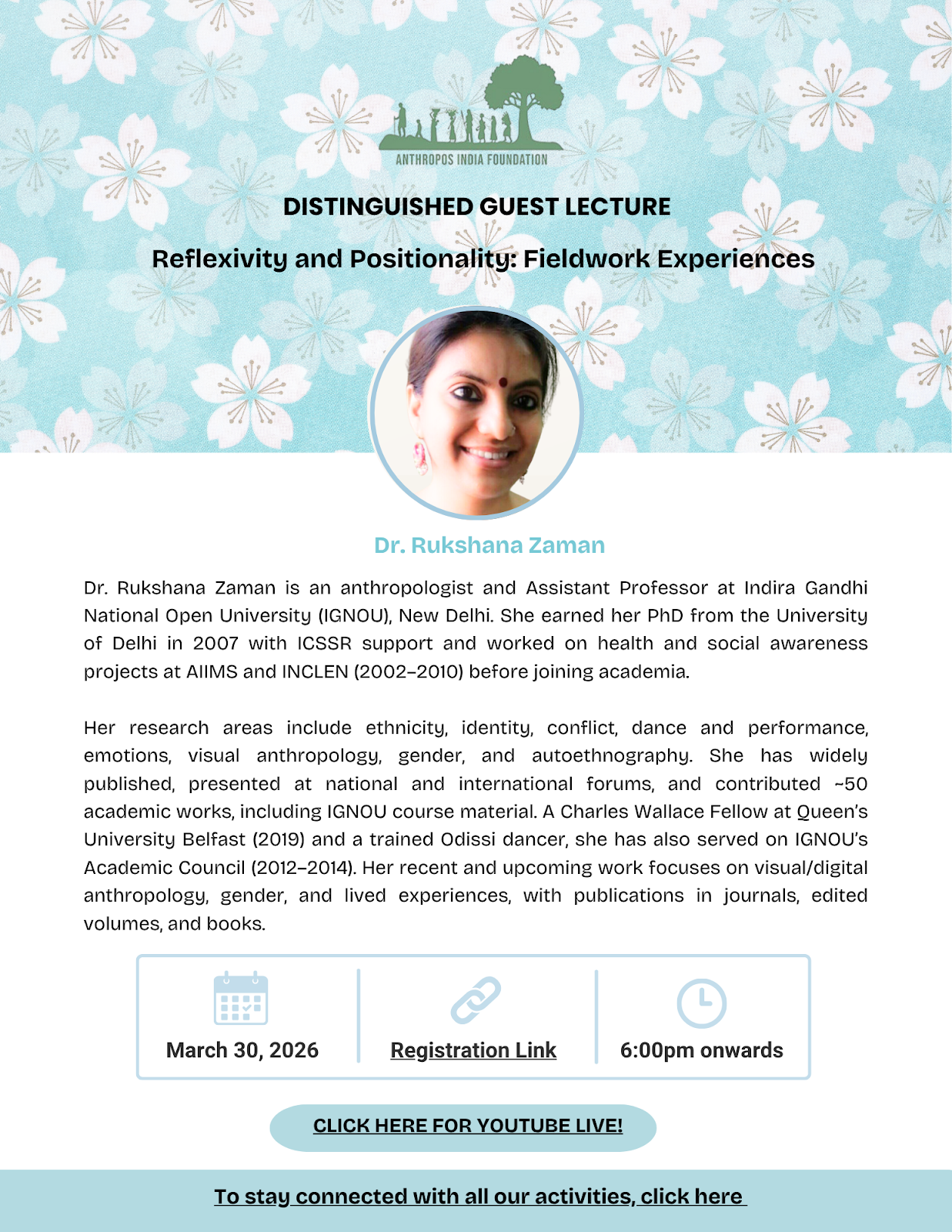 Distinguished Guest Lecture poster