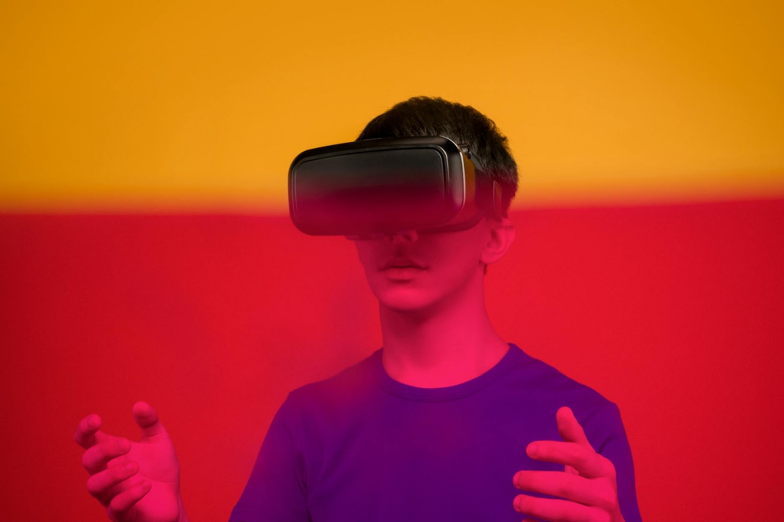 An avatar in a vibrant metaverse environment engaging with AI virtual try-on for personalized outfits, showcasing the future of fashion-tech.