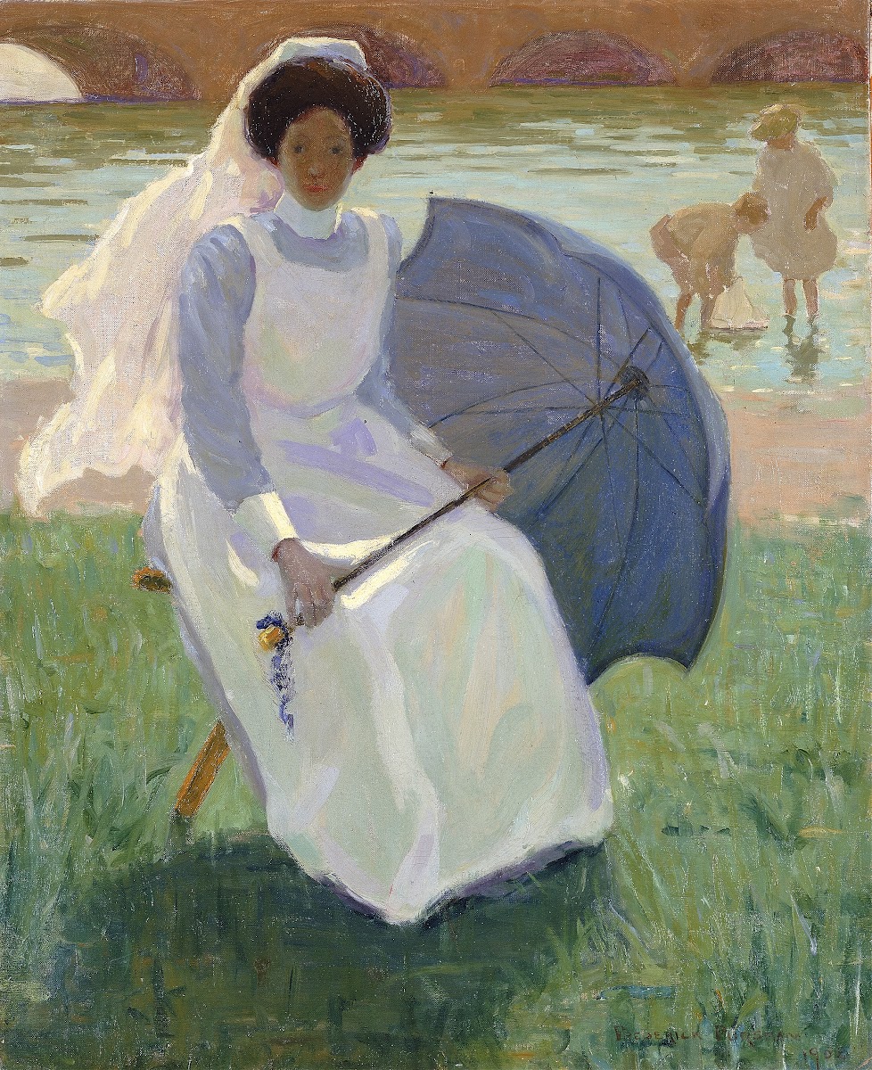 Woman With Green Parasol 1908