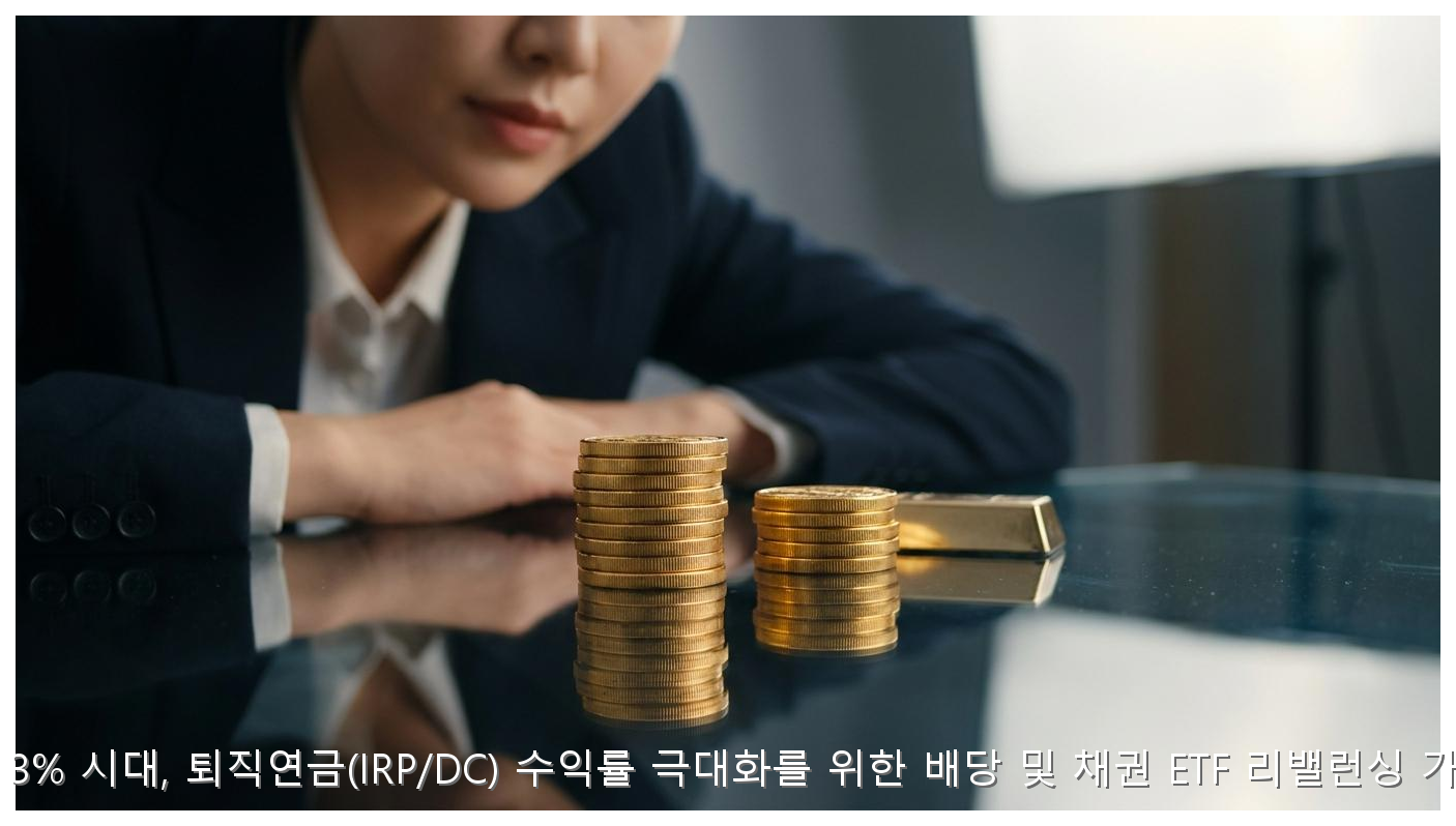 금리 3% 시대, 퇴직연금(IRP/DC) 수익률 극대화를 위한 배당 및 채권 ETF 리밸런싱 가이드 핵심 안내 및 분석 인포그래픽 (5)