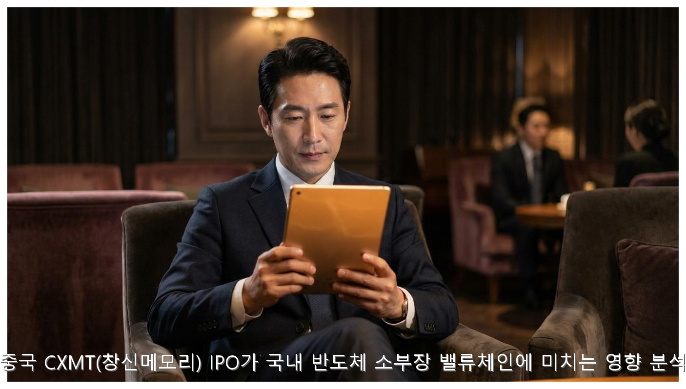 중국 CXMT(창신메모리) IPO가 국내 반도체 소부장 밸류체인에 미치는 영향 분석 핵심 안내 및 분석 인포그래픽 (2)