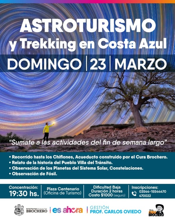 Astroturismo y Trekking en Costa Azul