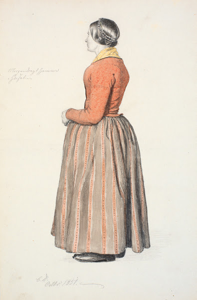 Pige i morgendragt 1851