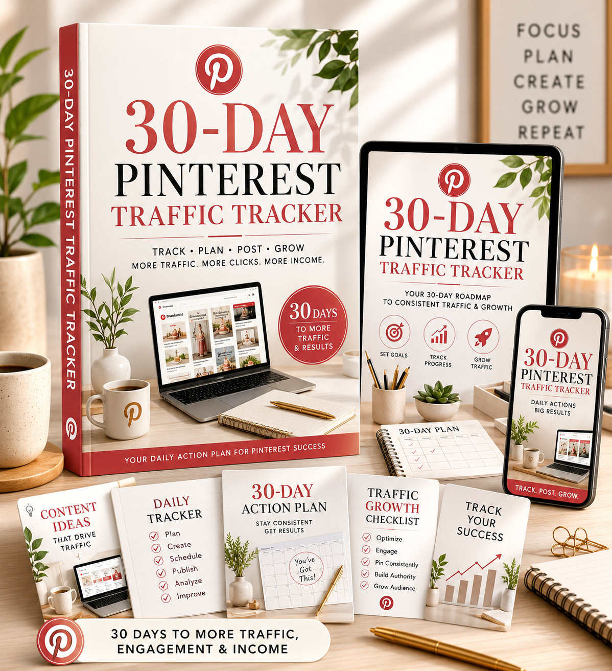 30-Day Pinterest Traffic Tracker cover
