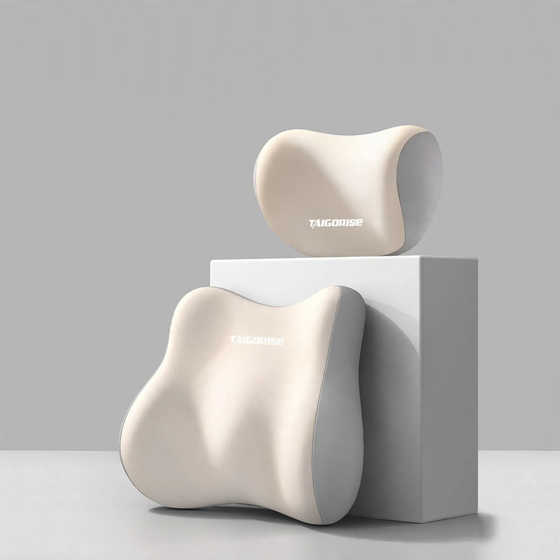 Memory foam car cushion and lumbar support