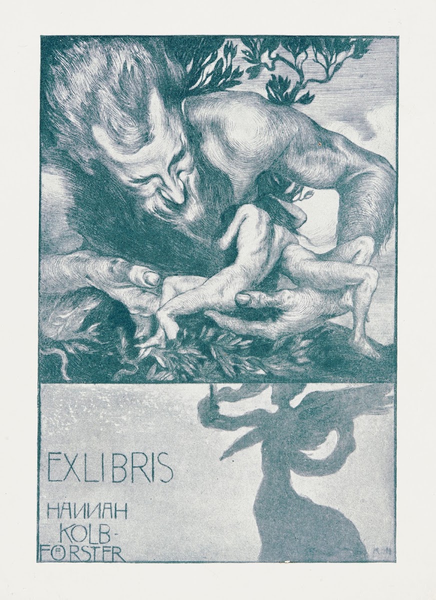 Bookplate Of Hannah Kolb FöRster 1900