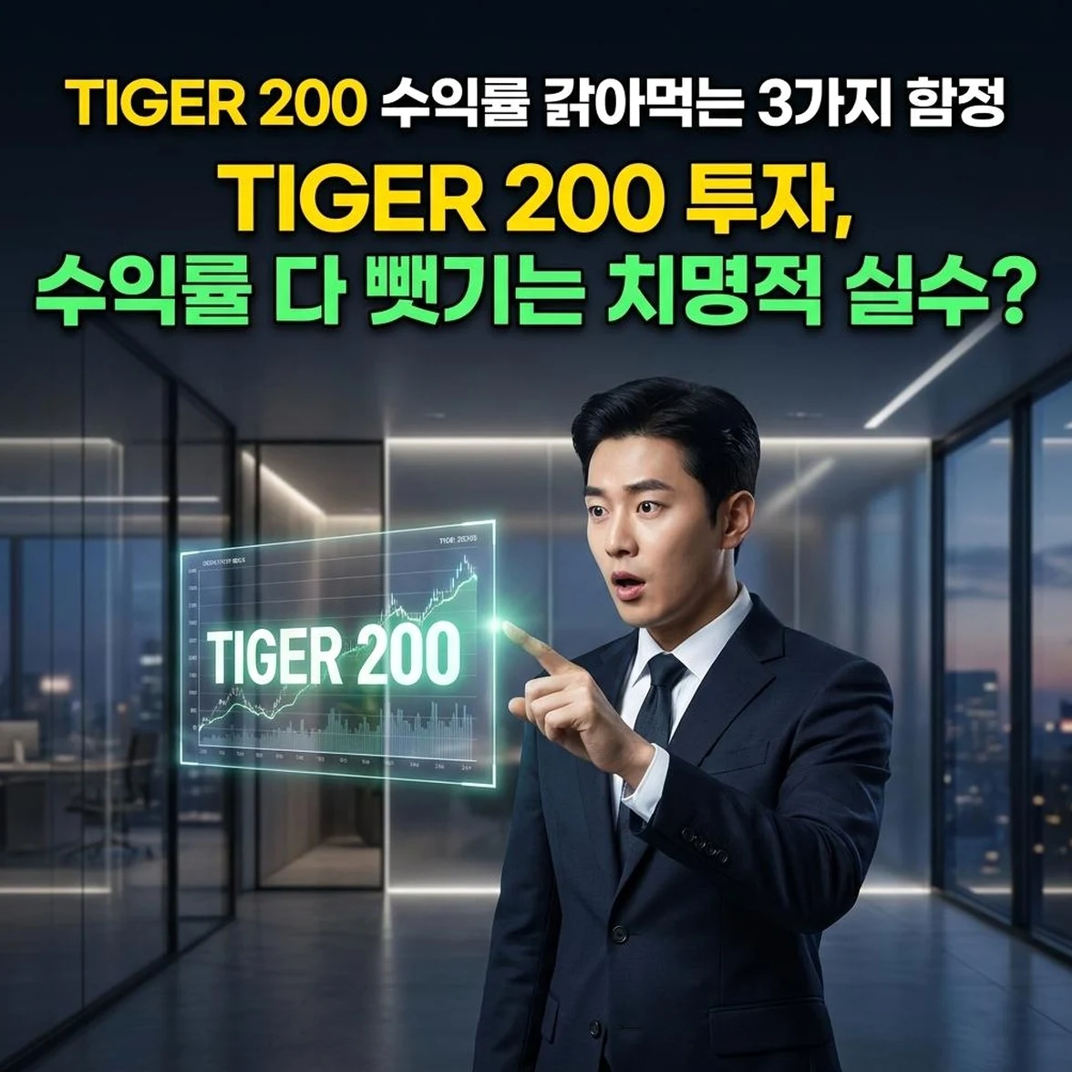 TIGER 200 수익률을 갉아먹는 '수수료와 세금'의 함정, 모르면 무조건 손해 보는 3가지