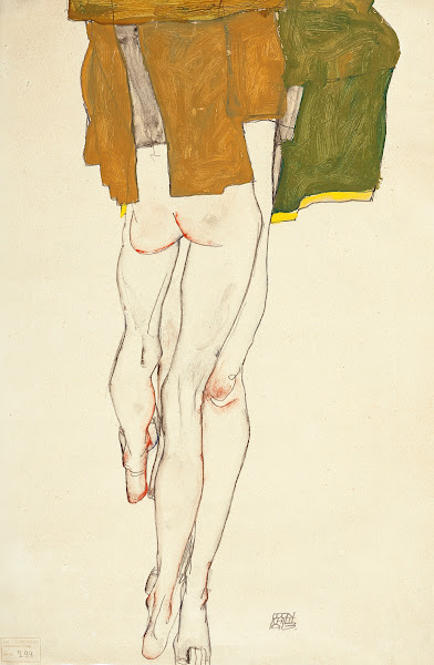 Stehende halbnackte Torsi 1913