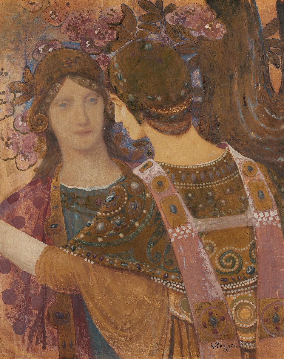 Zwei Frauen in byzantinischen Gewändern 1920