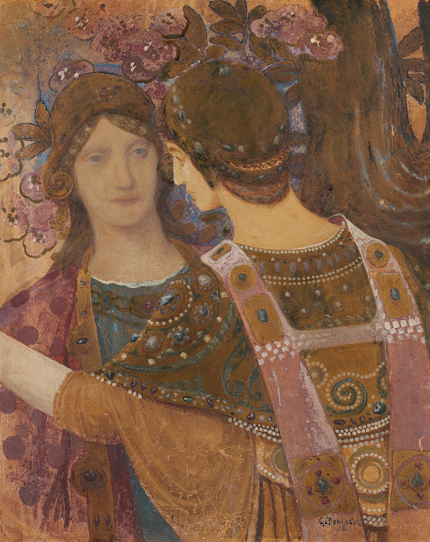 Zwei Frauen in byzantinischen Gewändern 1920