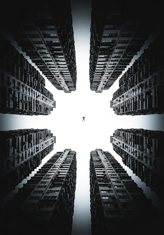 High-rise Building Looking Up Symmetry