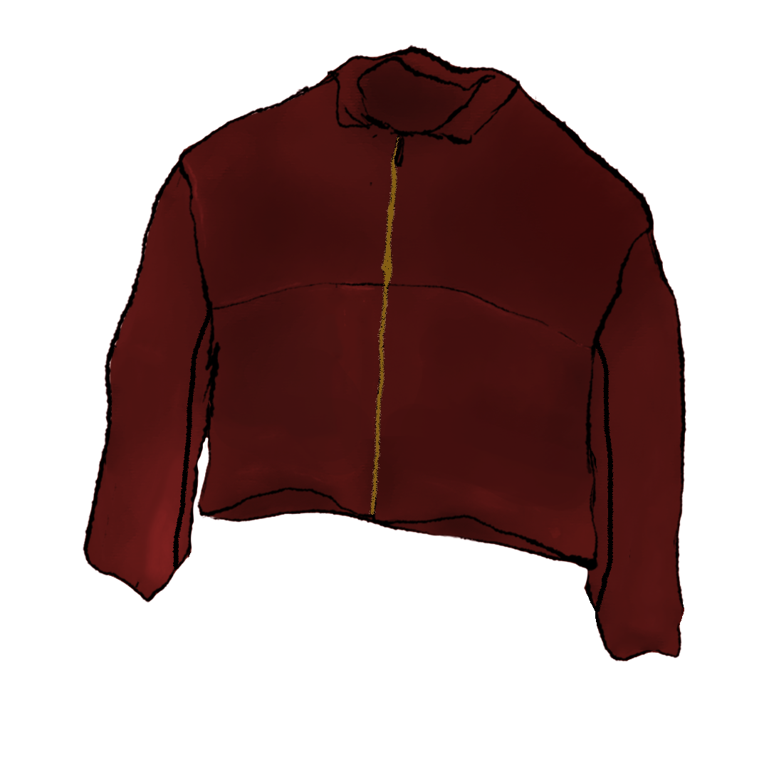 Yeezy Ye's Concert Red Leather Jacket product image