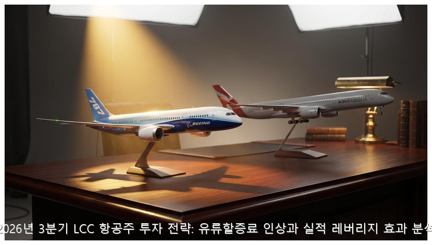 2026년 3분기 LCC 항공주 투자 전략: 유류할증료 인상과 실적 레버리지 효과 분석 핵심 안내 및 분석 인포그래픽 (4)