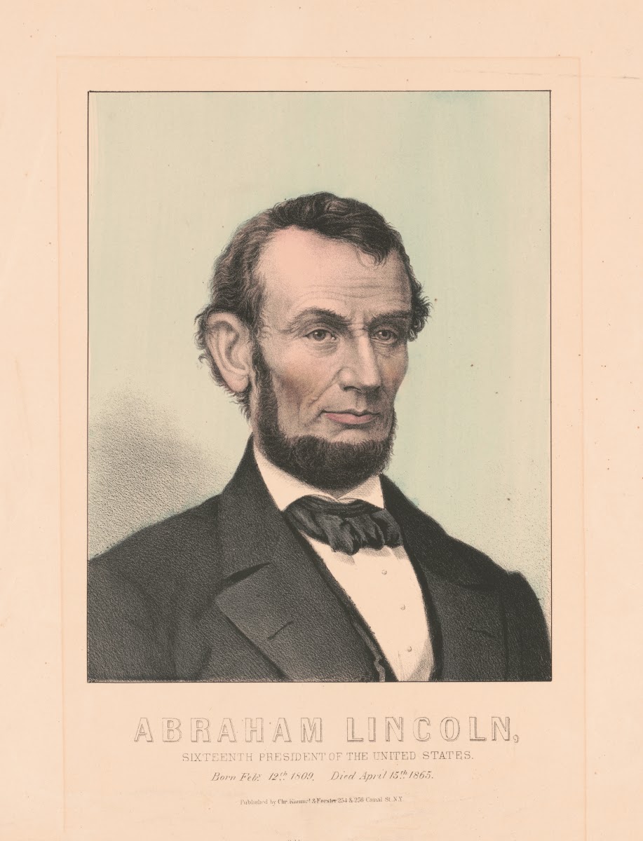 Abraham Lincoln sixteenth president of the United States  born Feby 12th 1809 di