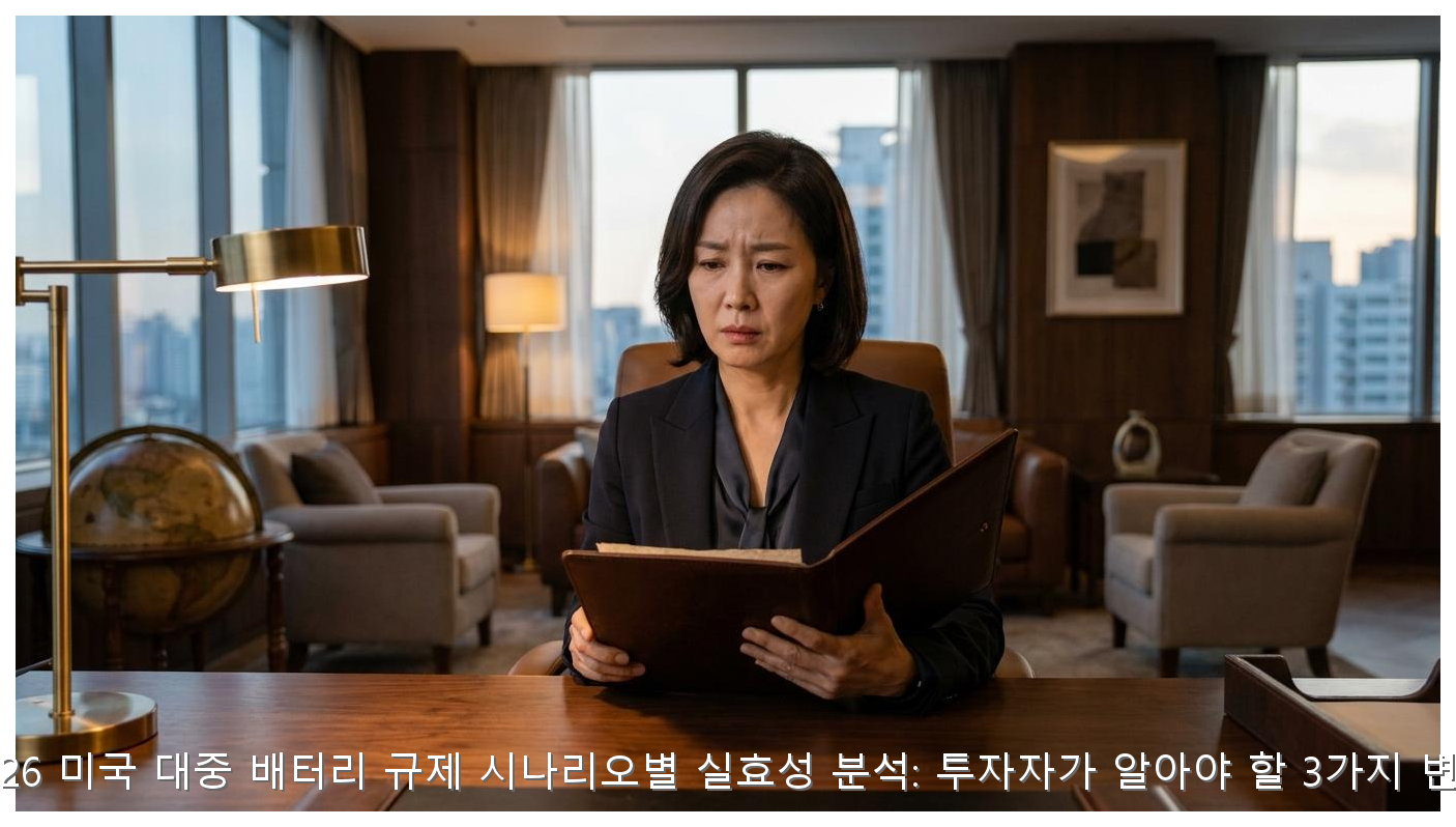 2026 미국 대중 배터리 규제 시나리오별 실효성 분석: 투자자가 알아야 할 3가지 변수 핵심 안내 및 분석 인포그래픽 (6)
