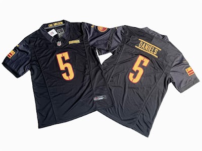 Men's Washington Commanders Jayden Daniels Nike Black Vapor F.U.S.E. Limited Jersey.jpeg