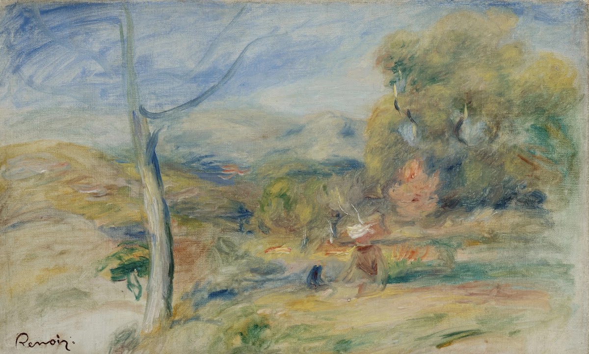 Paysage près de Cagnes circa 1910