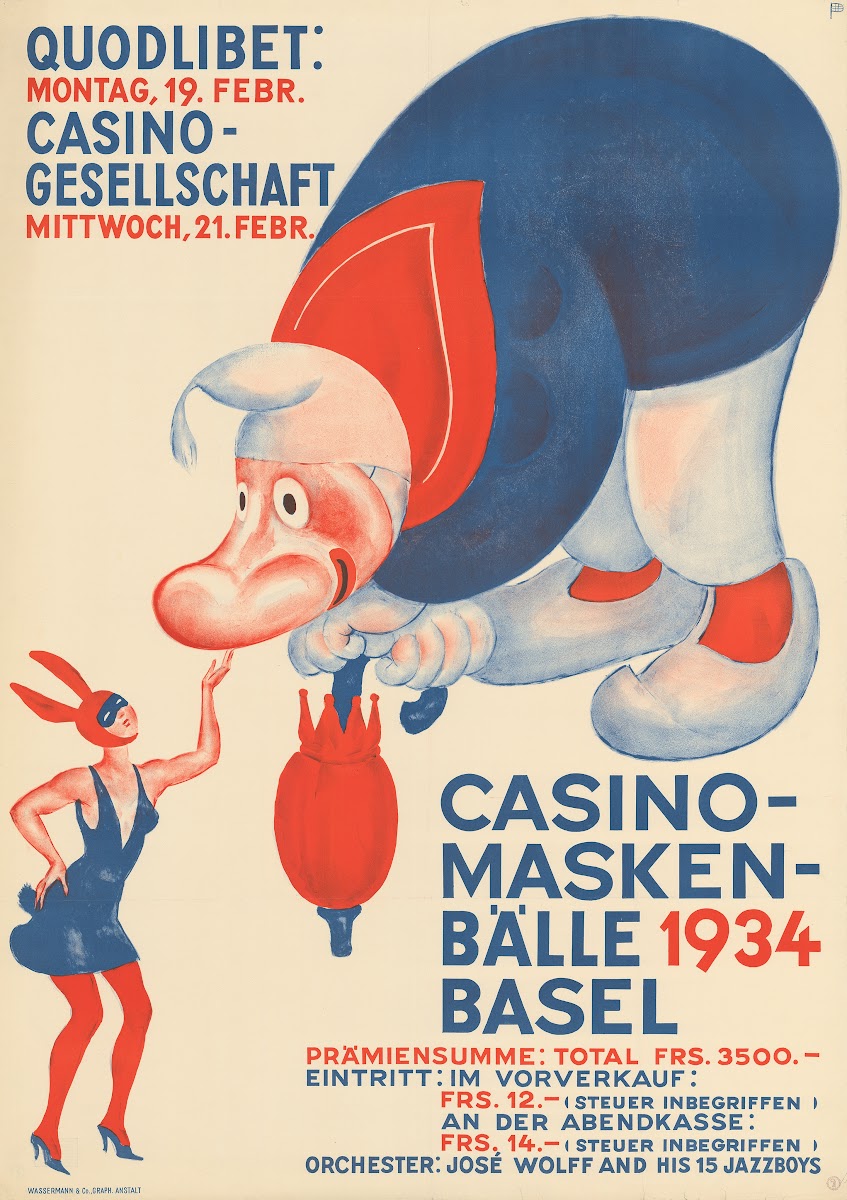 Casino MaskenbäLle 1934 Basel 1934