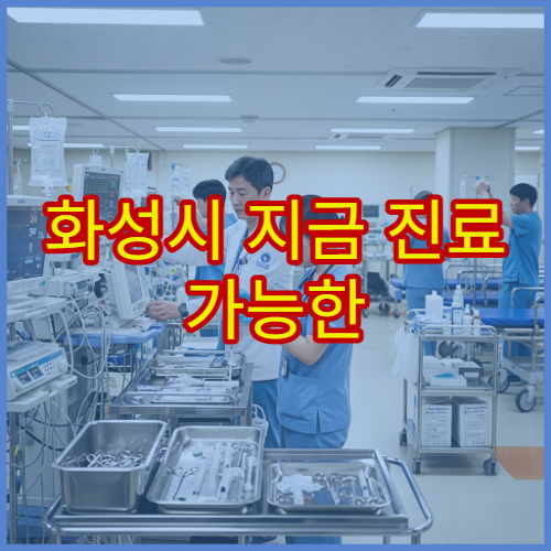 화성시 지금 진료 가능한 야간 병원 감기·몸살·복통 밤 10시 진료 가능