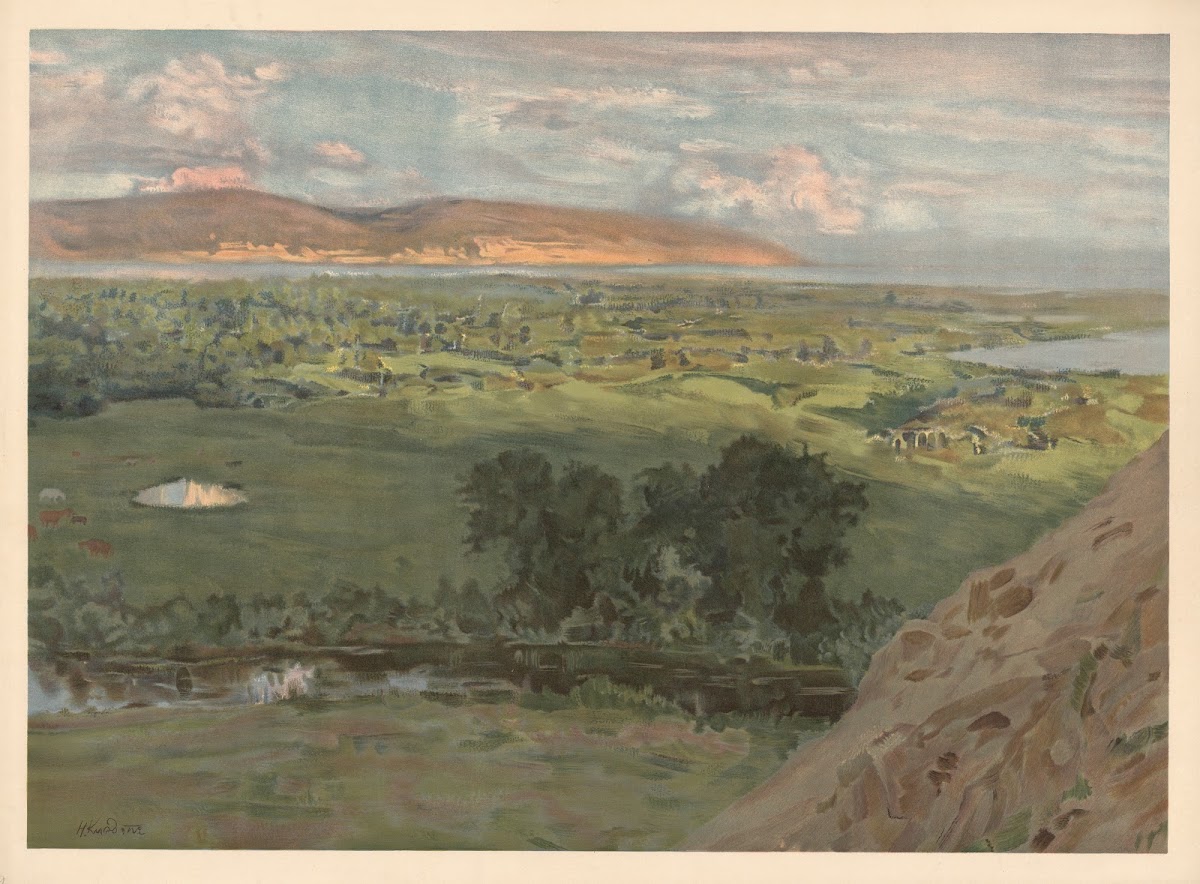 The Volga and the Zhiguli Mountains 1910