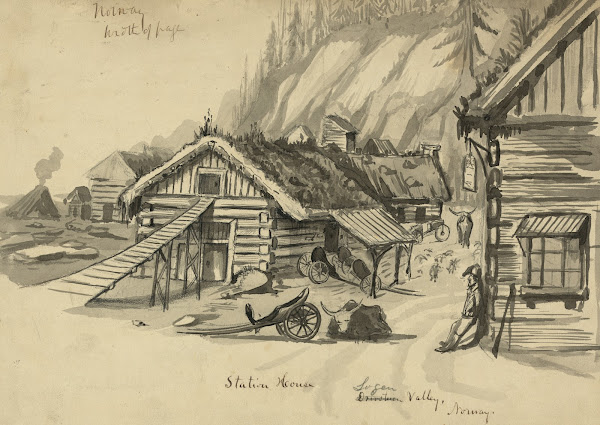 Station house Logen Valley Norway 1856 1857