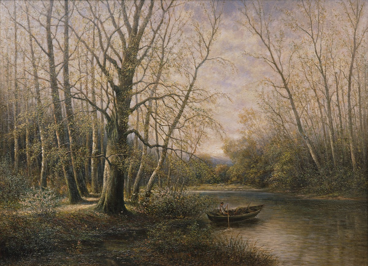 March Auen im Frühling 1900 1910