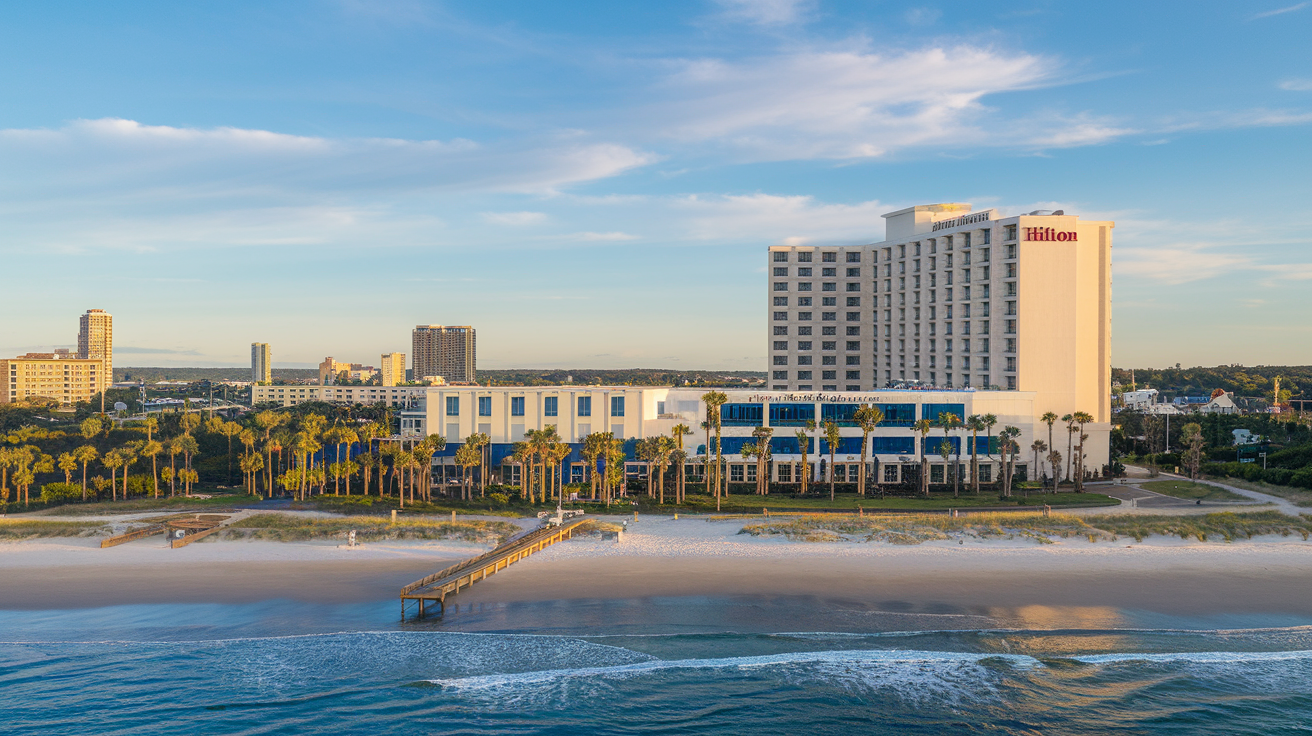 Distance from Hilton Myrtle Beach Resort to Boardwalk