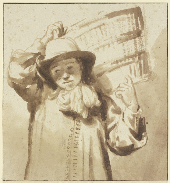 Boy carrying a basket ca 1655