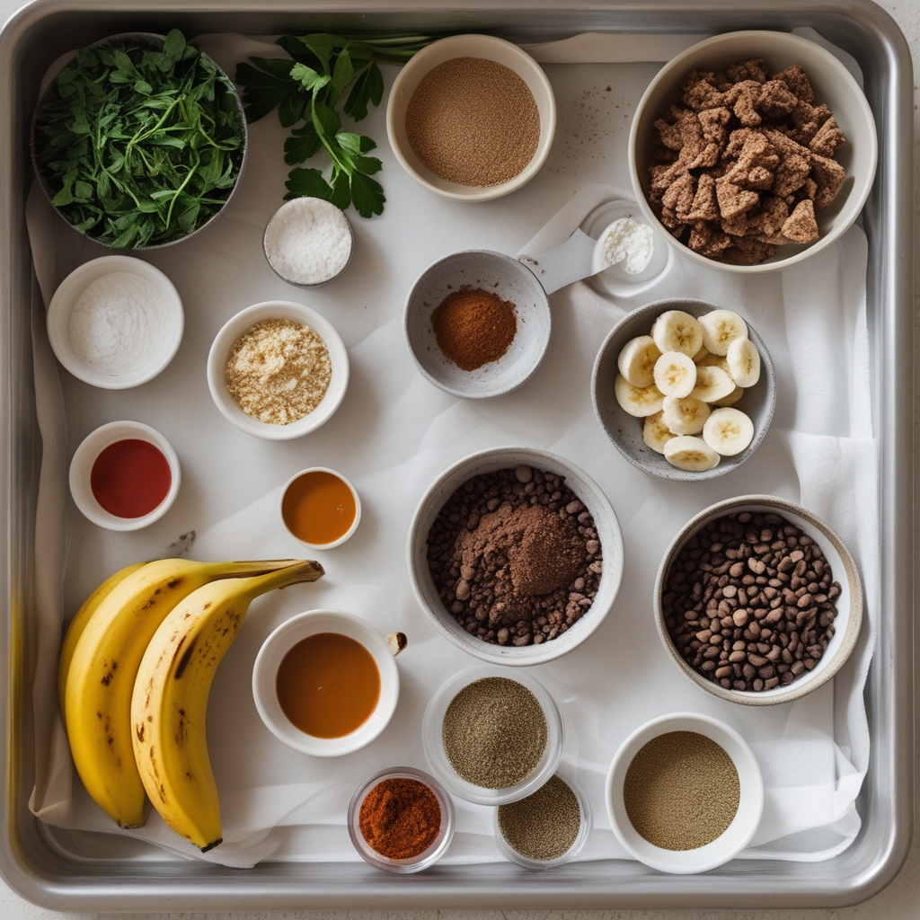 Ingredients for Chocolate Espresso Banana Brea Recipe: Easy, Homemade & Deliciously Moist