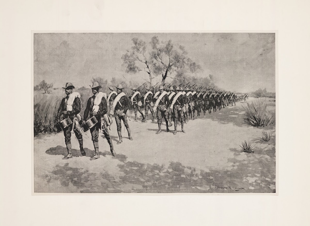 A practice march in Texas 1896