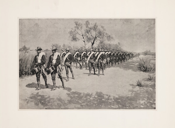 A practice march in Texas 1896