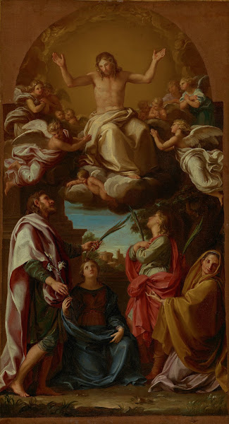Christ in Glory with Saints CelsusJulian Marcionilla and Basilissa 17361737