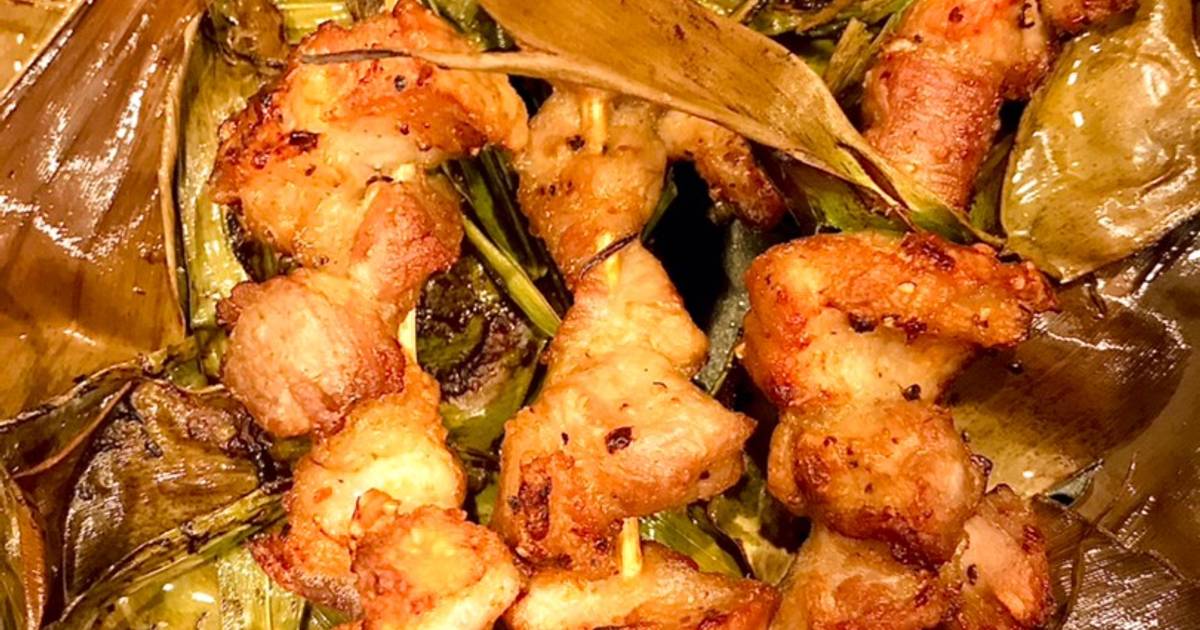 Thịt ba rọi xiên que nướng