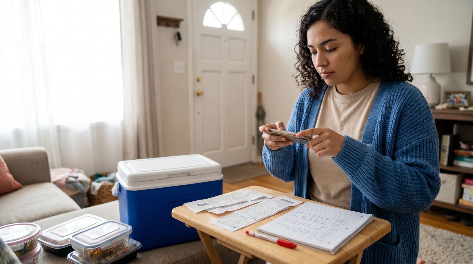 Florida home insurance spoiled food power outage claim documentation by a homeowner in the first 24 hours