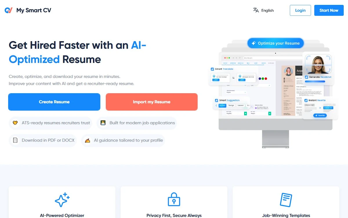 Captura de Smart CV Generator