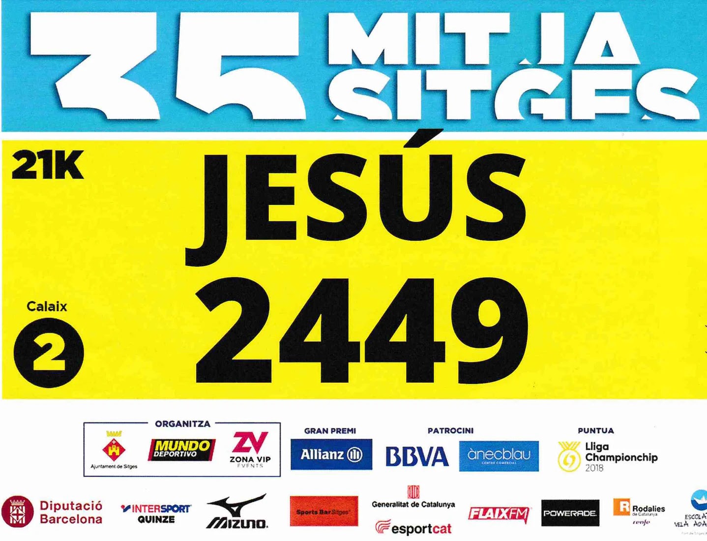 Dorsal de Mitja Sitges