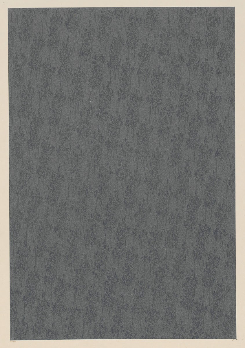 Lithografiertes Papier florales Flächenmuster 1903   1907
