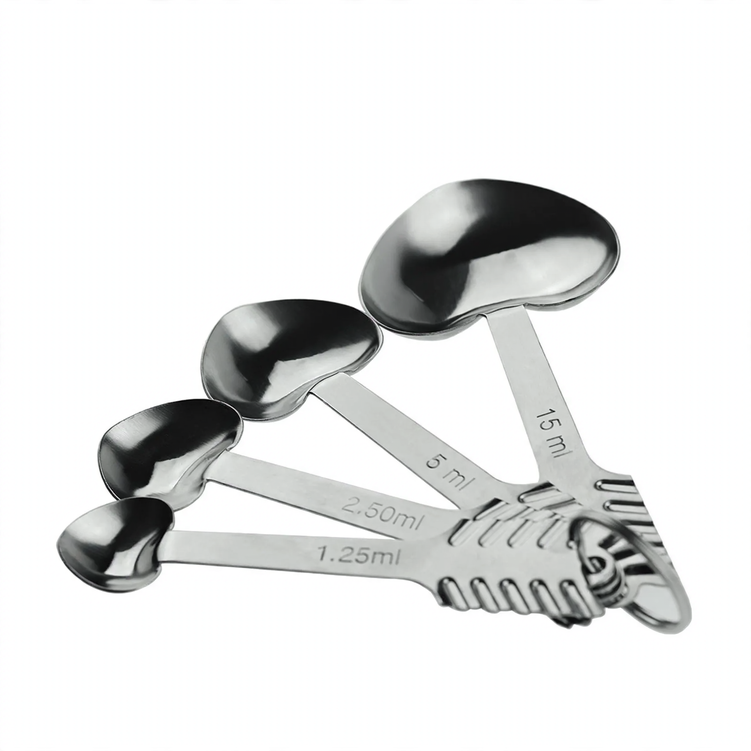 Stainless Steel Heart-Shaped Measuring Spoon