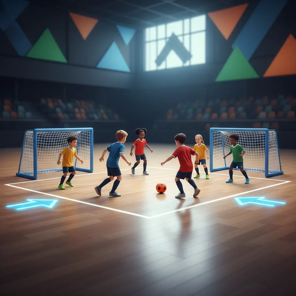 Berapa ukuran lapangan futsal untuk anak-anak