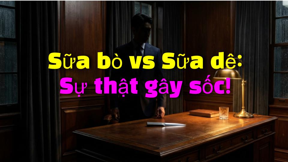 Sữa bò vs Sữa dê: Sự thật gây sốc!